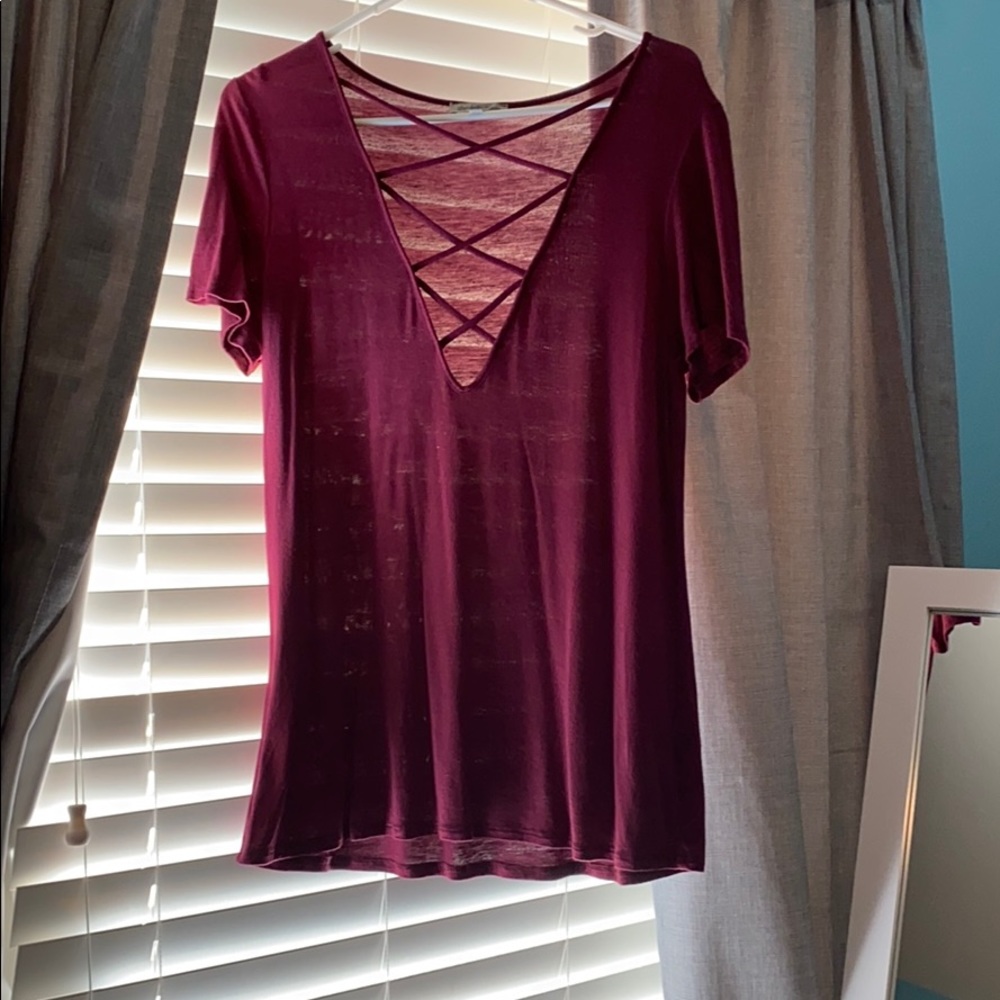 Low v blouse